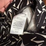 TALBOTS Cropped Dress Pants Sz 8 Black & White Leaves Side Zip Photo 7