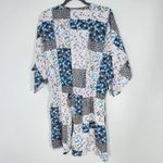 GiGio Blue and Pink Patchwork Boho Short Romper NWT Size Small GiGio Boho Romper Photo 5