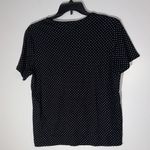 Rebecca Malone  Woman Black and White Dotted Tee‎ Photo 3