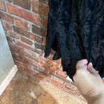 CP Shades  womens velvet slits whimsigoth dark romantic maxi skirt black large Photo 2