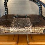 Coach Swagger 20 Metallic Striped Mixed Snakeskin Leather Shoulder Crossbody Bag Photo 4