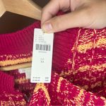 Maeve Anthropologie  Tweed Zipper Sweater Vest  XS $118 NWT Lt Orange Pink Photo 8