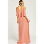 Show Me Your Mumu SMYM Caitlin ruffle maxi dress in rustic mauve NEW XXS Photo 4