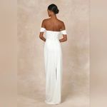 Lulus Immensely Charming White Mesh Pearl Bustier Maxi Dress Size L Size L Photo 8