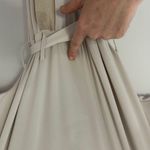 Elegant Cream Dress with Belt Size 4 Photo 6