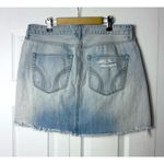 Hollister  Light Blue High Rise Distressed Denim Mini Skirt Size 15 Waist 32 Photo 3
