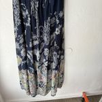Sami & Jo  Dress Womens Large Navy Blue Paisley Maxi Boho‎ Sleeveless Full Length Photo 2