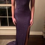 La Femme purple sequin dress Photo 2