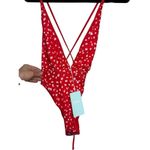 Maaji  Red Camelia Safari Plunge Reversible One Piece NWT Sz. S Photo 7