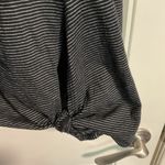 Max Studio  Black and White Striped Short Sleeve Top Photo 1