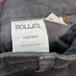 Rolla's Dusters Corduroy Pants Straight Leg High Waist Cords Black Size 29 Photo 13