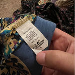 Hello Miss -strapless paisley, satin  maxi dress L Photo 4