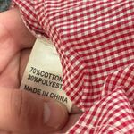 SEEK the Label  Red Gingham Half Tie Sleeve Romper V Neck Wrap Small Photo 4