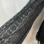 Altar'd State long sleeve black lace surplice top romper size small Photo 4