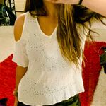 Mustard Seed White Cold Shoulder Top Photo 1