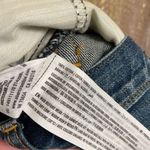 Abercrombie & Fitch dark wash light distressed/whiskered high rise festival shor Photo 6