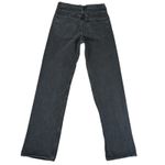 AGOLDE Fran Jean Black Denim Organic Cotton Button Fly Women's Size 25 Photo 1