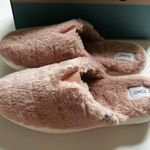 Toms Fluff Slippers Alpargata Mallow Mule Pink Rose Smoke Faux Fur Women NEW 9.5 Photo 0