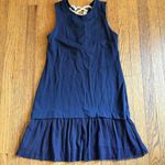 Grey State Dress Womens Small Midnight Navy Daily Rope Lace Back Mesh Ruffle Hem Blue Photo 0