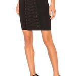 Endless Rose Revolve  Black Knitted Pencil Lace-up Front Skirt Photo 9