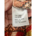 Haute Hippie  Tribal Aztec Wide Leg Linen Blend Jumpsuit Medium Boho Sleeveless Photo 6