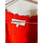 SEA NEW YORK Red 100% Cotton Antonina Puff Sleeve V Photo 9