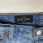 J.Crew Cotton Printed Indigo Denim Cutoff Shorts Photo 2