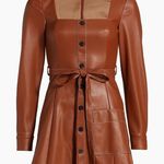 Staid brown fox leather belt dress size M Size M Photo 0