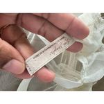 Free People  Ivory Sheer Mesh Ruffle Tunic Mini Dress XS Romantic Boho Festival Photo 4