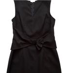 David Meister  Dress Black Sleeveless Bow Waist Sheath Cocktail Dress Size 4 Photo 8