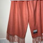 Christian Dior Echarpes | Vintage Acryllic Scarf with Fringe in Salmon/Pink Photo 8