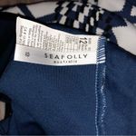 Seafolly  ModernTribe Bluesteel Deep V Maillot One Piece Swimsuit Size 8 Photo 8