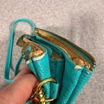 Shara Porter Small Aqua Crossbody Bag with Black Cat Print Adjustable Strap Photo 10