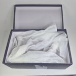 MICXKLZO Heel Women's Size 7.5 White Party Christmas Slingback Shoes Photo 8