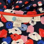 Boden Dress Womens 10L Blue Pink Multi‎ Pattern Floral Hotchpotch Poppy Meadow Size 10 Photo 5