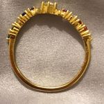 The Moon Plated Colorful Rainbow Crystal Ring Photo 3