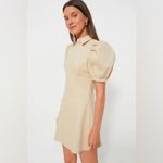 Hyacinth House Tuckernuck Sand Zip Denim Mini Dress Size Small Tan Photo 1