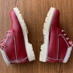 Timberland EUC VINTAGE BLINGED WATERPROOF LACE UP 5” RED BOOT Photo 7