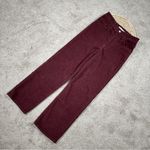 Levi's Levi’s Women’s Ribcage Straight Ankle Corduroy Pants High Rise Retro in Red 25 Photo 3