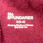 No Boundaries  S Athletic Sweatpants Burgundy Straight Leg Pants Photo 4