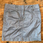 Loft gray size 4 Y2K cargo relaxed straight skirt Photo 0