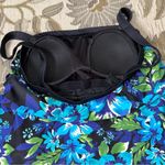 Maxine of Hollywood Azul  Swim Dress One Piece Swimsuit Swimdress Floral 12 14 Photo 2