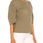 Joie  Military Olive Lydia Tee Sz XS NWT Photo 4