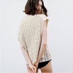 ZARA  Cream Beaded Cable Knit Sweater Vest Photo 3