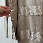 Cache  gold sequence sweater set tank top cardigan Photo 2