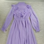 SheIn ‎ Prairie Dress Womens XS Lavender Cottage Flowy Lined Victorian Coquette Photo 13