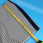 Madewell 1937 Women's Blue & White Stripe Side Zip Mini Bodycon Skirt Size S Photo 7