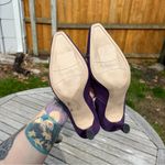 Franco Sarto  Mila Purple Suede Leather Almond Toe Pump Heels‎ size 9 Photo 9