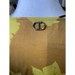 Twinset Marigold Floral Print Dress, size Large (NWT) Yellow Photo 3