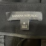 Banana Republic  Cropped Wide Leg Trousers Black Business Wear Size 8 Photo 4